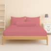 Picture of ai by AKEMI ColourJoy Collection Fitted Sheet Set | 100% MicroXT 650TC - Loud Pink (Super Single/Queen/King)