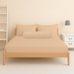 Picture of ai by AKEMI ColourJoy Collection Fitted Sheet Set | 100% MicroXT 650TC - Tiny Orange (Super Single/Queen/King)