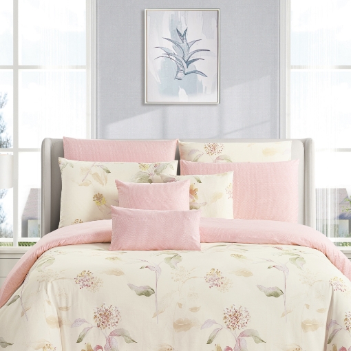 Picture of AKEMI Cotton Twill Adore Quilt Cover Set | 100% Cotton 850TC - Avril (Super Single/Queen/King)