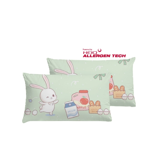 Picture of AKEMI Cotton Twill HeiQ Allergen Cheeky Cheeks Children Pillow Case 850TC (2pc) - Grocery Buddy