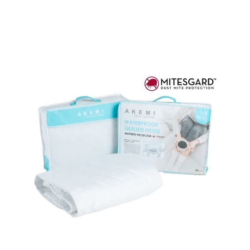 Picture of AKEMI Sleep Essentials Waterproof Quilted Fitted Mattress Protector (S/Q/K)