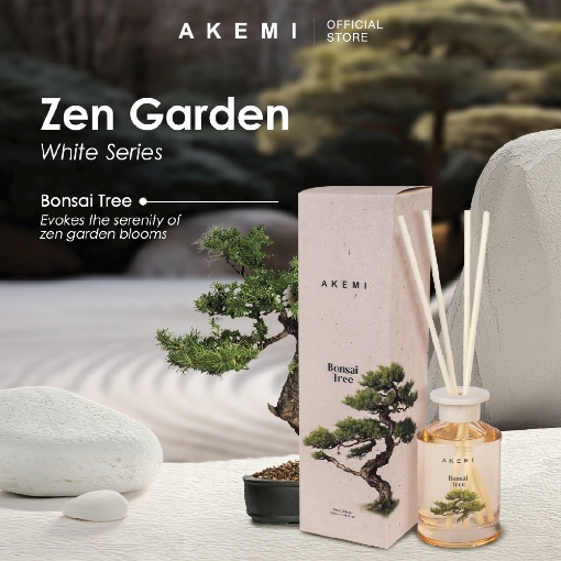 Picture of AKEMI Zen Garden Reed Diffuser - White Series (200ml)
