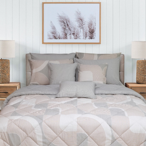 Picture of AKEMI Cotton Essentials Embrace Charm Comforter Set 600TC - Castellon (Super Single/ Queen/ King)