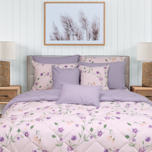Picture of AKEMI Cotton Essentials Embrace Charm Comforter Set 600TC - Gwyneira (Super Single/ Queen/ King)