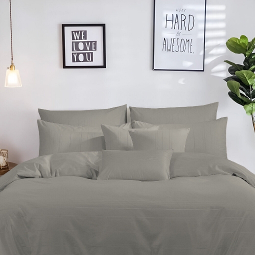 Picture of ai by AKEMI Colourdream Collection Comforter Set | MicroXT™ Sateen Dobby 900TC - Andres Dove (Super Single/Queen/King)