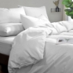 Picture of ai by AKEMI Colourdream Collection Comforter Set | MicroXT™ Sateen Dobby 900TC - Andres Lucent White (Super Single/Queen/King)