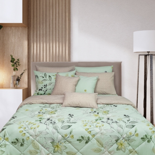 Picture of AKEMI Cotton Essentials Enclave Joy Comforter Set | 100% Cotton 650TC - Alcaniz (Super Single/ Queen/ King)