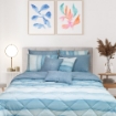 Picture of AKEMI Cotton Essentials Enclave Joy Comforter Set | 100% Cotton 650TC - Caspe (Super Single/ Queen/ King)