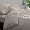 Picture of ai by AKEMI Colourdream Collection Fitted Sheet Set | MicroXT™ Sateen Dobby 900TC - Anders Almond Peach (Super Single/Queen/King)