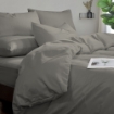 Picture of ai by AKEMI Colourdream Collection Fitted Sheet Set | MicroXT™ Sateen Dobby 900TC - Anders Dove (Super Single/Queen/King)
