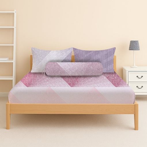 Picture of AKEMI Cotton Essentials Enclave Joy Fitted Sheet Set | 100% Cotton 650TC - Vinaros (Super Single/ Queen/ King)