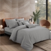 Picture of AKEMI Lyocell Colour Radiant Fitted Sheet Set 900TC - Scale Grey (Super Single/ Queen/ King)
