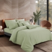 Picture of AKEMI Lyocell Colour Radiant Fitted Sheet Set 900TC - Willow Green (Super Single/ Queen/ King)