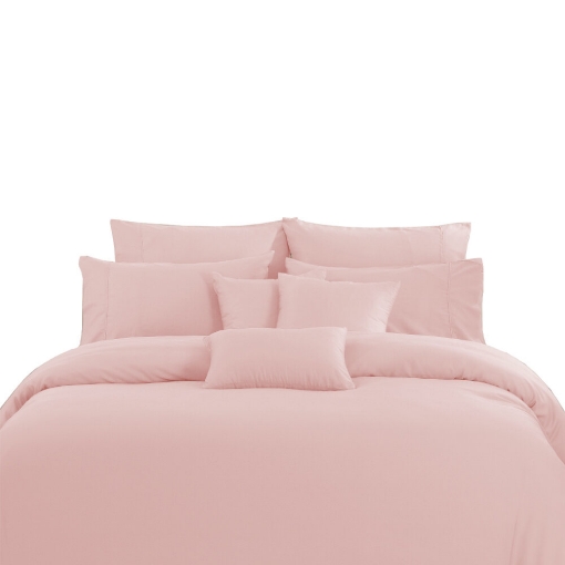 Picture of AKEMI Lyocell Colour Radiant Quilt Cover Set 900TC - Ballet Pink (Super Single/ Queen/ King)