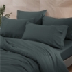 Picture of AKEMI Lyocell Colour Radiant Quilt Cover Set 900TC - Night Teal (Super Single/ Queen/ King)