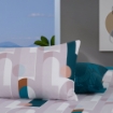 Picture of ai by AKEMI Lovesome Collection Fitted Sheet Set | 100% MicroXT 650TC - Cottrell (Super Single/Queen/King)