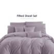 Picture of AKEMI Cotton Sateen Affinity Fitted Sheet Set | 100% Cotton - Shine 1200TC - Orchid Lilac (Super Single/Queen/King)