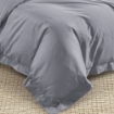 Picture of AKEMI Cotton Sateen Affinity Fitted Sheet Set | 100% Cotton - Shine 1200TC - Sky Grey (Super Single/Queen/King)