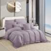 Picture of AKEMI Cotton Sateen Affinity Quilt Cover Set | 100% Cotton 1200TC - Shine - Orchid Lilac (Super Single/Queen/King)