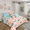 Picture of AKEMI Cotton Essentials Jovial Kids Fitted Sheet Set 600TC - Farmer's Club (Super Single/ Queen/ King)