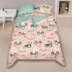 Picture of AKEMI Cotton Essentials Jovial Kids Fitted Sheet Set 600TC - Farmer's Club (Super Single/ Queen/ King)