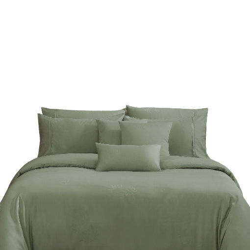 Picture of AKEMI TENCEL™ Lyocell Accord Fitted Sheet Set 1300TC - Ibiza Olive (Super Single/ Queen/ King)