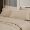 Picture of AKEMI TENCEL™ Lyocell Accord Fitted Sheet Set 1300TC - Nude Khaki (Super Single/ Queen/ King)