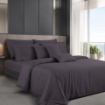 Picture of AKEMI TENCEL™ Lyocell Earnest Quilt Cover Set 1200TC - Stellar Grey (Super Single/ Queen/ King)