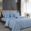 Picture of AKEMI TENCEL™ Lyocell Earnest Quilt Cover Set 1200TC - Stellar Zen Blue (Super Single/ Queen/ King)