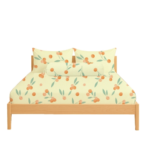 Picture of ai by AKEMI Cheery Collection Fitted Sheet Set 650TC (Super Single/Queen/King) - Lasya