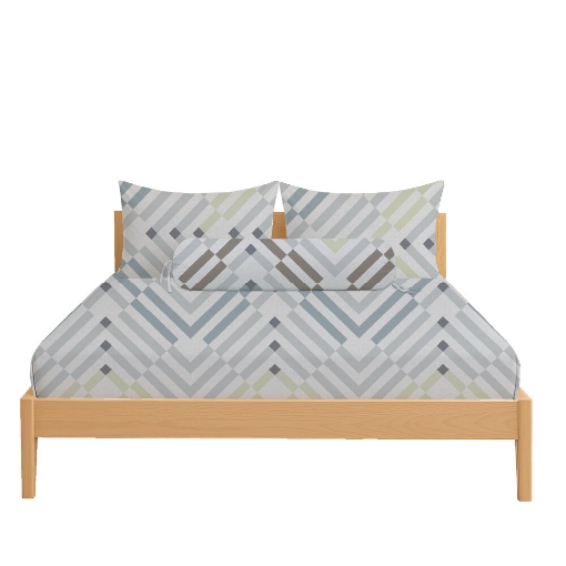 Picture of ai by AKEMI Cheery Collection Fitted Sheet Set 650TC (Super Single/Queen/King) - Dima