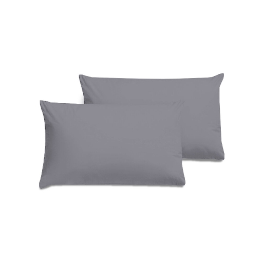 Picture of AKEMI Cotton Essentials Colour Home Divine Pillow Case 600TC - Slate Grey (2pc)