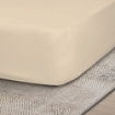 Picture of AKEMI Cotton Essentials Colour Home Divine Fitted Sheet Set 600TC - Custard Cream (Super Single/Queen)