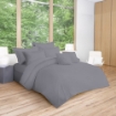 Picture of AKEMI Cotton Essentials Colour Home Divine Fitted Sheet Set 600TC - Slate Grey (Super Single/Queen)