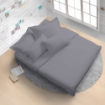 Picture of AKEMI Cotton Essentials Colour Home Divine Fitted Sheet Set 600TC - Slate Grey (Super Single/Queen)