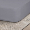 Picture of AKEMI Cotton Essentials Colour Home Divine Fitted Sheet Set 600TC - Slate Grey (Super Single/Queen)