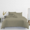 Picture of AKEMI Cotton Essentials Colour Home Divine Fitted Sheet Set 600TC - Sunlit Moss (Super Single/Queen)