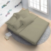 Picture of AKEMI Cotton Essentials Colour Home Divine Fitted Sheet Set 600TC - Sunlit Moss (Super Single/Queen)