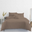 Picture of AKEMI Cotton Essentials Colour Home Divine Fitted Sheet Set 600TC - Cinnamon Brown (Super Single/Queen)