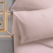 Picture of ai by AKEMI ColourJoy Collection Fitted Sheet Set | 100% MicroXT 650TC - Petal Pink (Super Single/Queen/King)