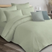 Picture of ai by AKEMI ColourJoy Collection Fitted Sheet Set | 100% MicroXT 650TC - Fern Green (Super Single/Queen/King)