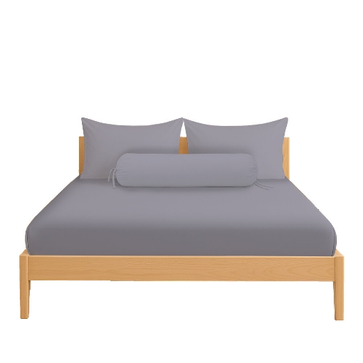 Picture of ai by AKEMI ColourJoy Collection Fitted Sheet Set | 100% MicroXT 650TC - Muffled Amethysh (Super Single/Queen/King)