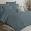 Picture of ai by AKEMI ColourJoy Collection Fitted Sheet Set | 100% MicroXT 650TC - Iron Blue (Super Single/Queen/King)