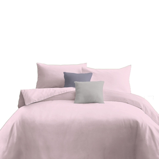 Picture of ai by AKEMI ColourJoy Collection Comforter Set | 100% MicroXT 650TC - Petal Pink (Super Single/Queen/King)