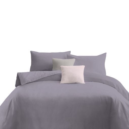 Picture of ai by AKEMI ColourJoy Collection Comforter Set | 100% MicroXT 650TC - Muffled Amethysh (Super Single/Queen/King)