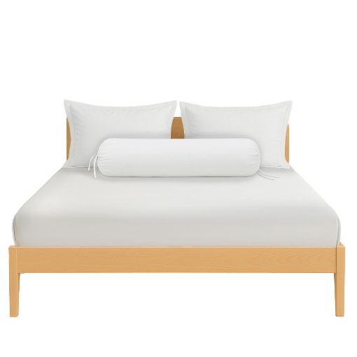 Picture of AKEMI TENCEL™️ Touch Colour Cool Fitted Sheet Set 1050TC - White (Super Single/ Queen/ King)