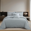 Picture of AKEMI TENCEL™️ Touch Colour Cool Fitted Sheet Set 1050TC - Clean Silver (Super Single/ Queen/ King)