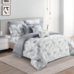 Picture of AKEMI Cotton Sateen Faith Fitted Sheet Set | 100% Cotton 1250TC - Kai (Super Single / Queen / King)