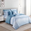 Picture of AKEMI Cotton Sateen Faith Fitted Sheet Set | 100% Cotton 1250TC - Zain (Super Single / Queen / King)