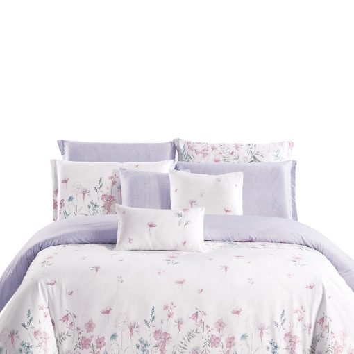 Picture of AKEMI Cotton Sateen Faith Quilt Cover Set | 100% Cotton 1250TC - Chaya (Super Single / Queen / King)